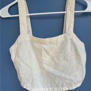 Madewell Cream Crop Top